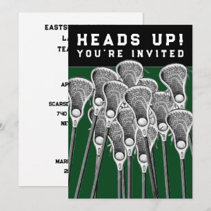 Lacrosse Party Invitations