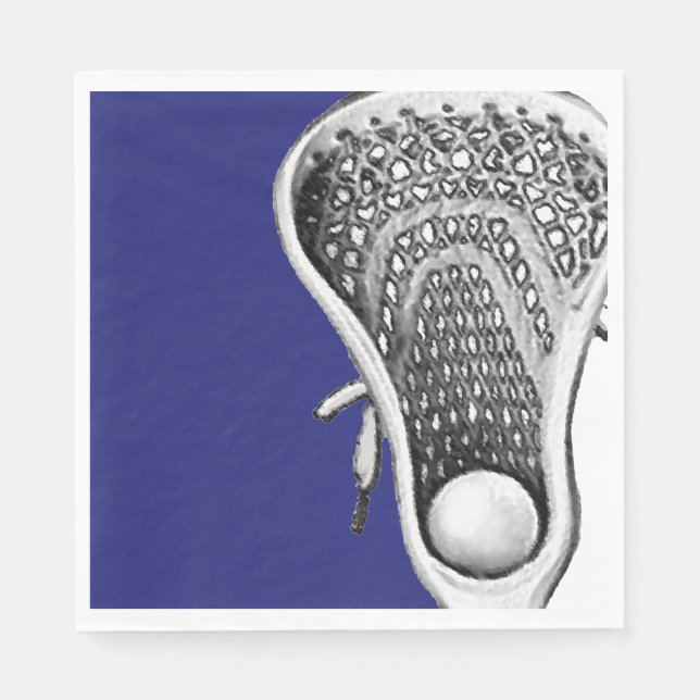 Lacrosse Party Napkins (Front)