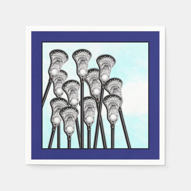 Lacrosse Party Napkins (Front)