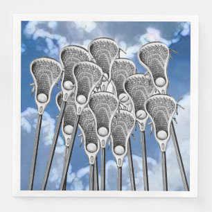 Lacrosse Party Paper Dinner Napkins