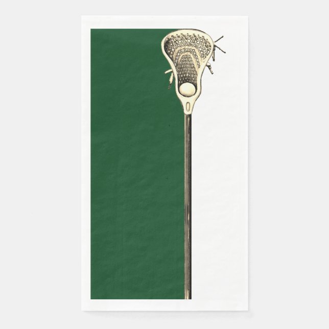 Lacrosse Party Paper Guest Towels (Front)