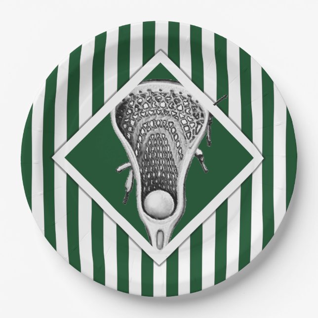 Lacrosse Party Paper Plates (Front)