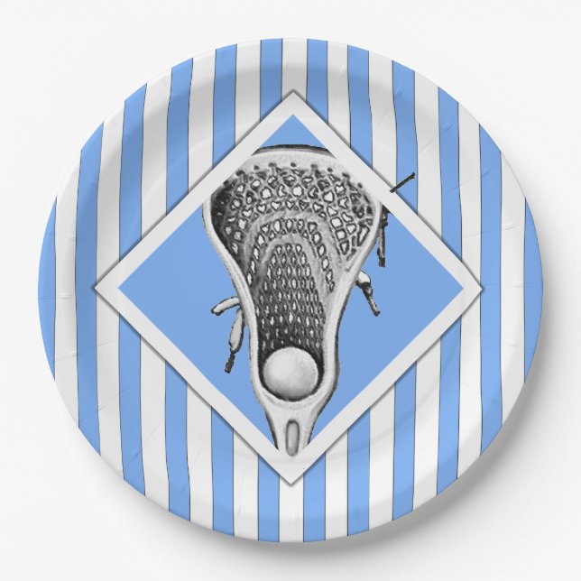 Lacrosse Party Paper Plates (Front)