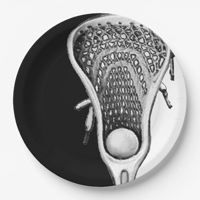 Lacrosse Party Paper Plates (Front)