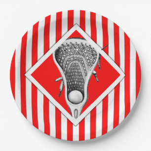 Lacrosse Party Paper Plates