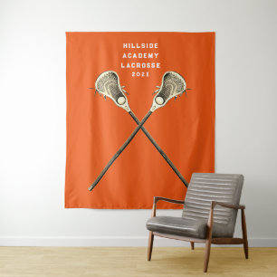 Lacrosse Party Senior Night Tapestry