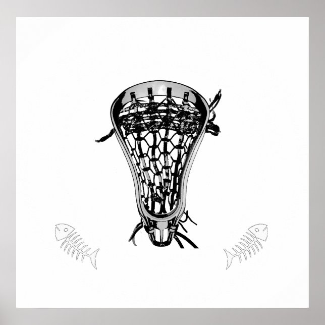 Lacrosse Pass Fish Poster (Front)