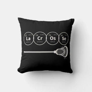 Lacrosse Periodic Table of Elements Chemistry Gift Throw Pillow