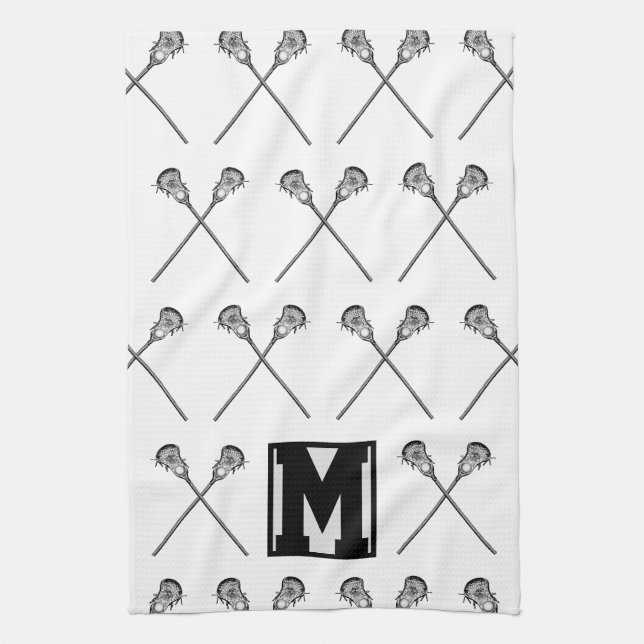 Lacrosse Personalized Sports Towel (Vertical)