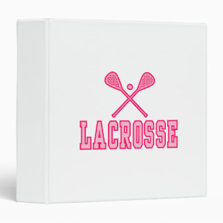 Lacrosse Pink Binder