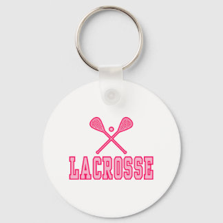 Lacrosse Pink Keychain