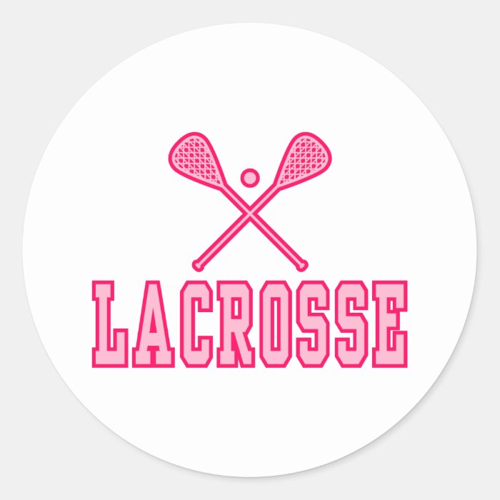 Lacrosse Pink Sticker