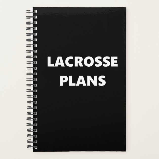 Lacrosse Planner Sports Theme Lacrosse Plans (Front)