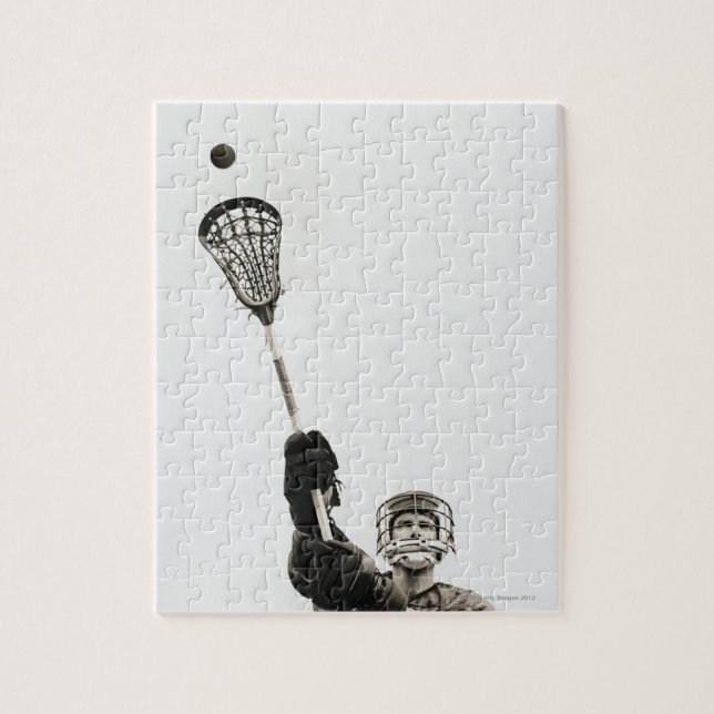 Lacrosse Player 3 Jigsaw Puzzle (Vertical)