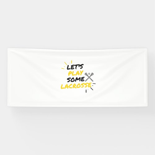 Lacrosse player banner