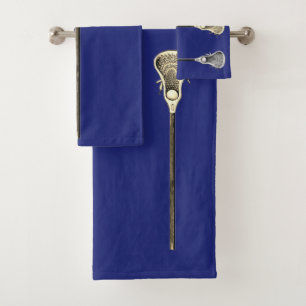 Lacrosse Player Bath Towel Set