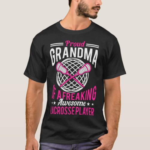 Lacrosse Player Coach Grandma Grandmother  gift T_Shirt