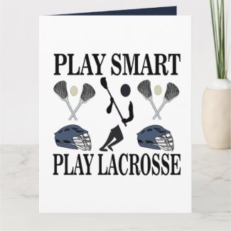 Lacrosse Player Coach Team Sports Greeting