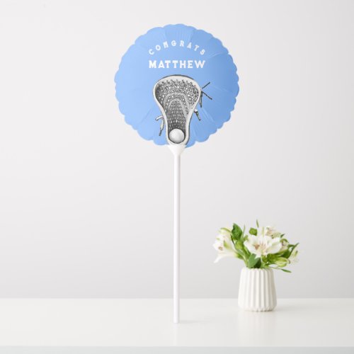 Lacrosse Player Congrats Balloon