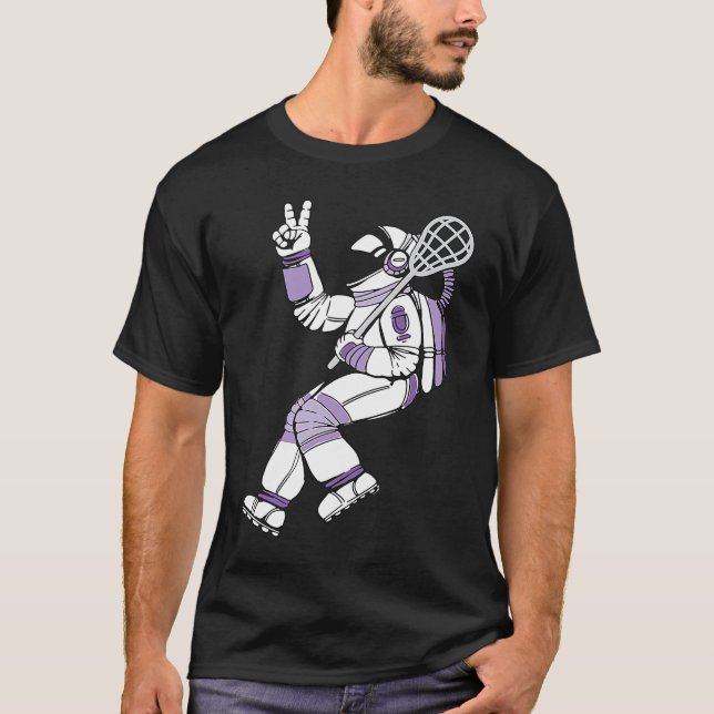 Lacrosse Player For Team College Lacrosse 1 T-Shirt (Front)
