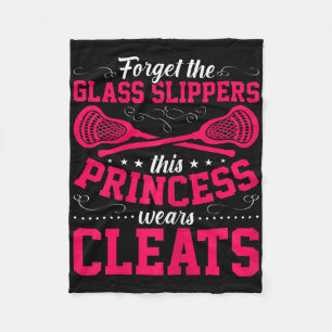 Lacrosse Player Funny Lax Sport This Princess Wear Fleece Blanket