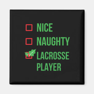 Lacrosse Player Funny Pajama Christmas Gift  Magnet
