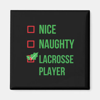 Lacrosse Player Funny Pajama Christmas Gift Magnet