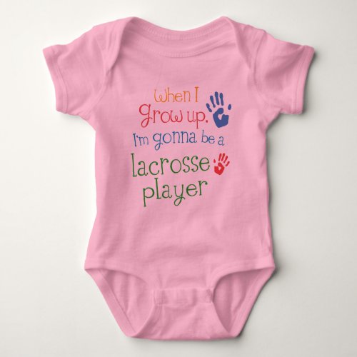 Lacrosse Player Future Infant Baby T_Shirt Baby Bodysuit