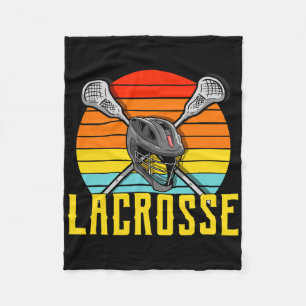Lacrosse Player Gifts For Men Lax Stick Goalie Coa Fleece Blanket