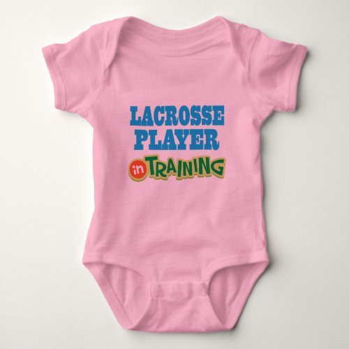 Lacrosse Player In Training Future Baby Bodysuit