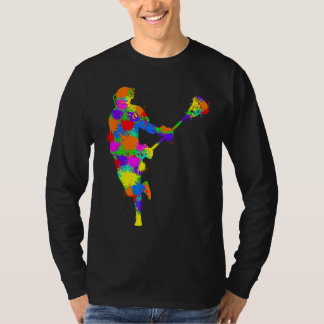 Lacrosse Player Kids Boys Youth T-Shirt