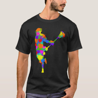 Lacrosse Player Kids Boys Youth T-Shirt