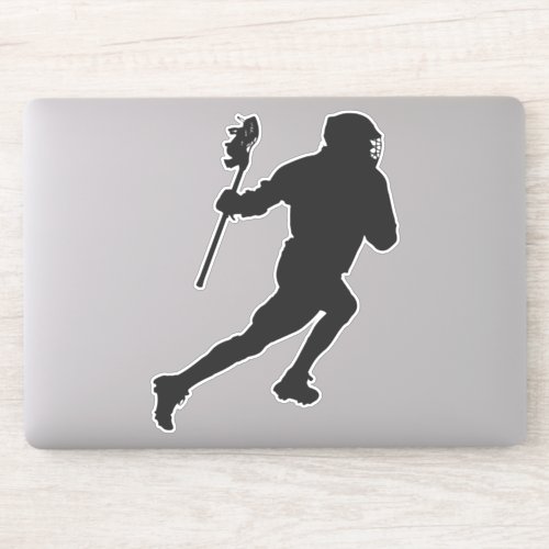 Lacrosse Player Sports Contour Sticker