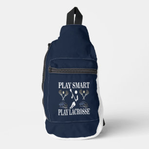 Lacrosse Player Sports Sling Bag