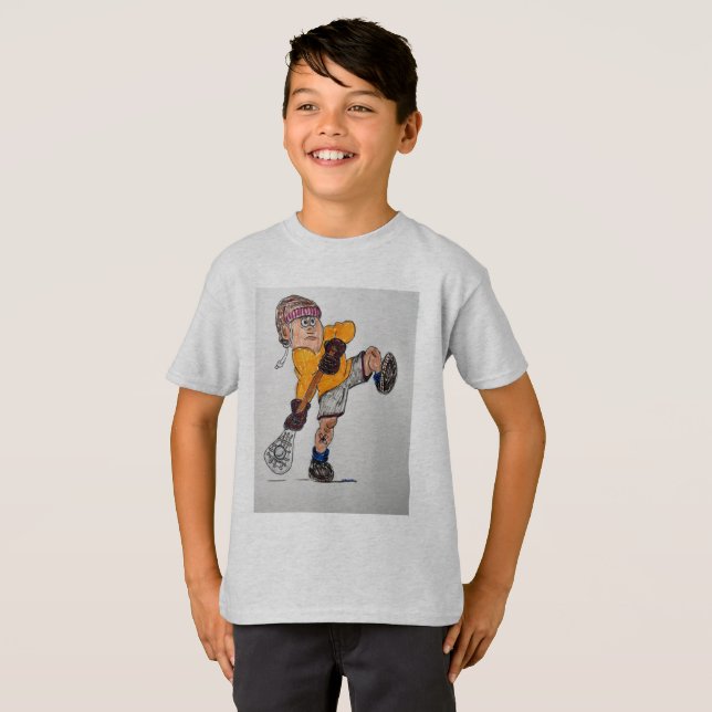 lacrosse player T-Shirt (Front Full)