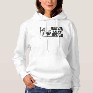 Lacrosse Player Team Live Love Lax Funny Gift Idea Hoodie
