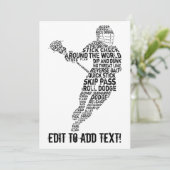 Lacrosse Player Typography (Standing Front)