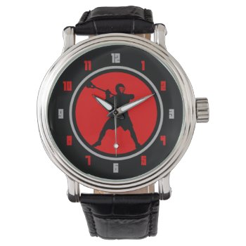 Lacrosse Player Watch -red / Black by laxshop at Zazzle