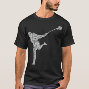 Lacrosse Player Youth Kids Boys Men  T-Shirt