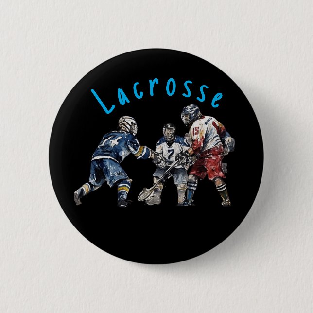 Lacrosse Players  Button (Front)