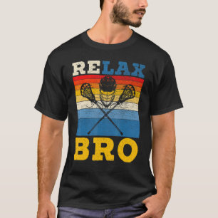 Lacrosse Players Lax Stick Sports Team Retro T-Shirt