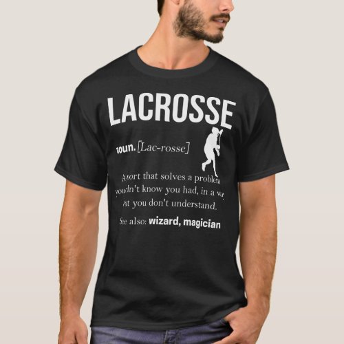 Lacrosse Players Throw Cue Ball Lax Crossstick 12 T_Shirt