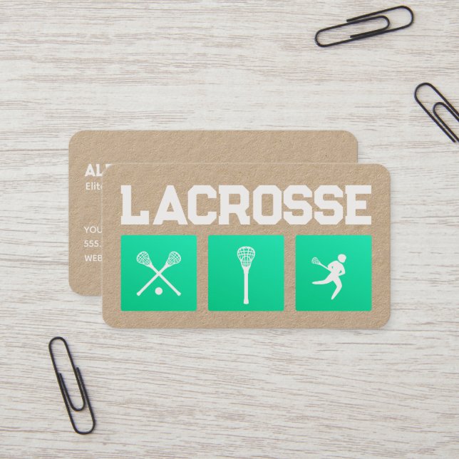 Lacrosse Professional Business Card (Front/Back In Situ)