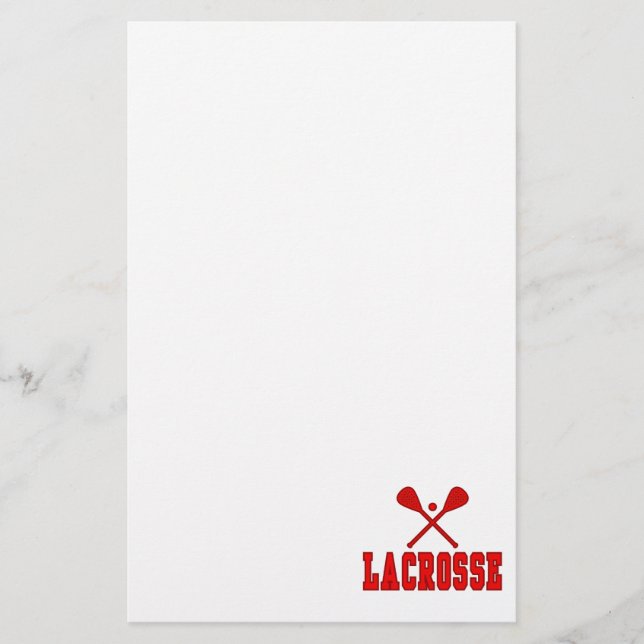 Lacrosse Red Stationery (Front)