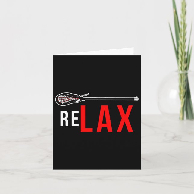 Lacrosse - Relax Lacrosse Sticks  Card (Front)
