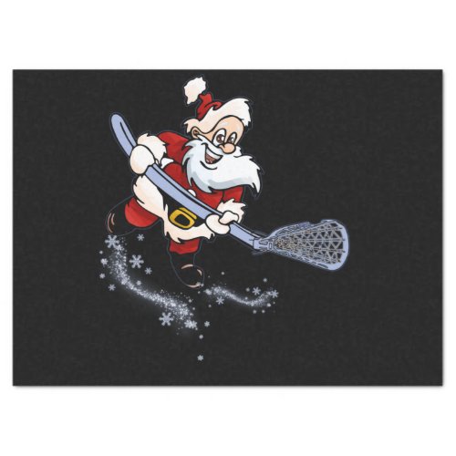 Lacrosse Santa Christmas Cool Lax Sport Ugly X_Mas Tissue Paper