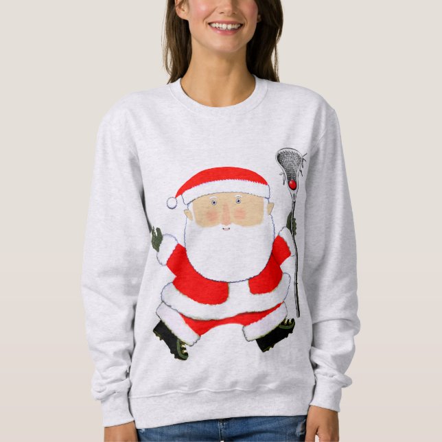 Lacrosse Santa Claus Sweatshirt (Front)
