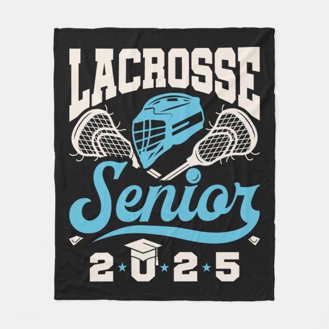 Lacrosse Senior Class of 2025 Graduation  Fleece Blanket (Front)