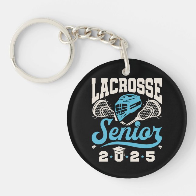 Lacrosse Senior Class of 2025 Graduation  Keychain (Front)