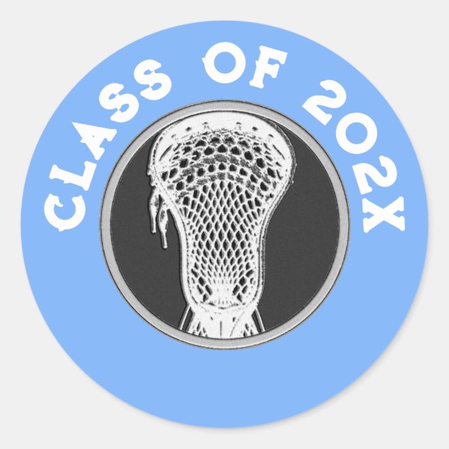 Lacrosse Senior Night Classic Round Sticker (Front)